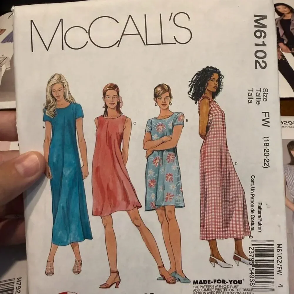 Lot of 6 Women’s Dress & Cardigan Sewing Patterns McCall's Vogue New Look